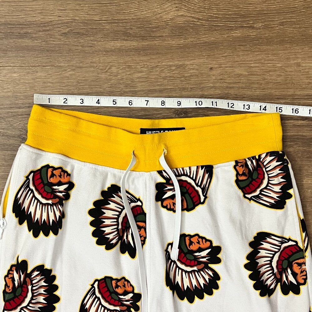Hustle Gang Over Everything Indian Chief Shorts Sz M - Picture 5 of 9